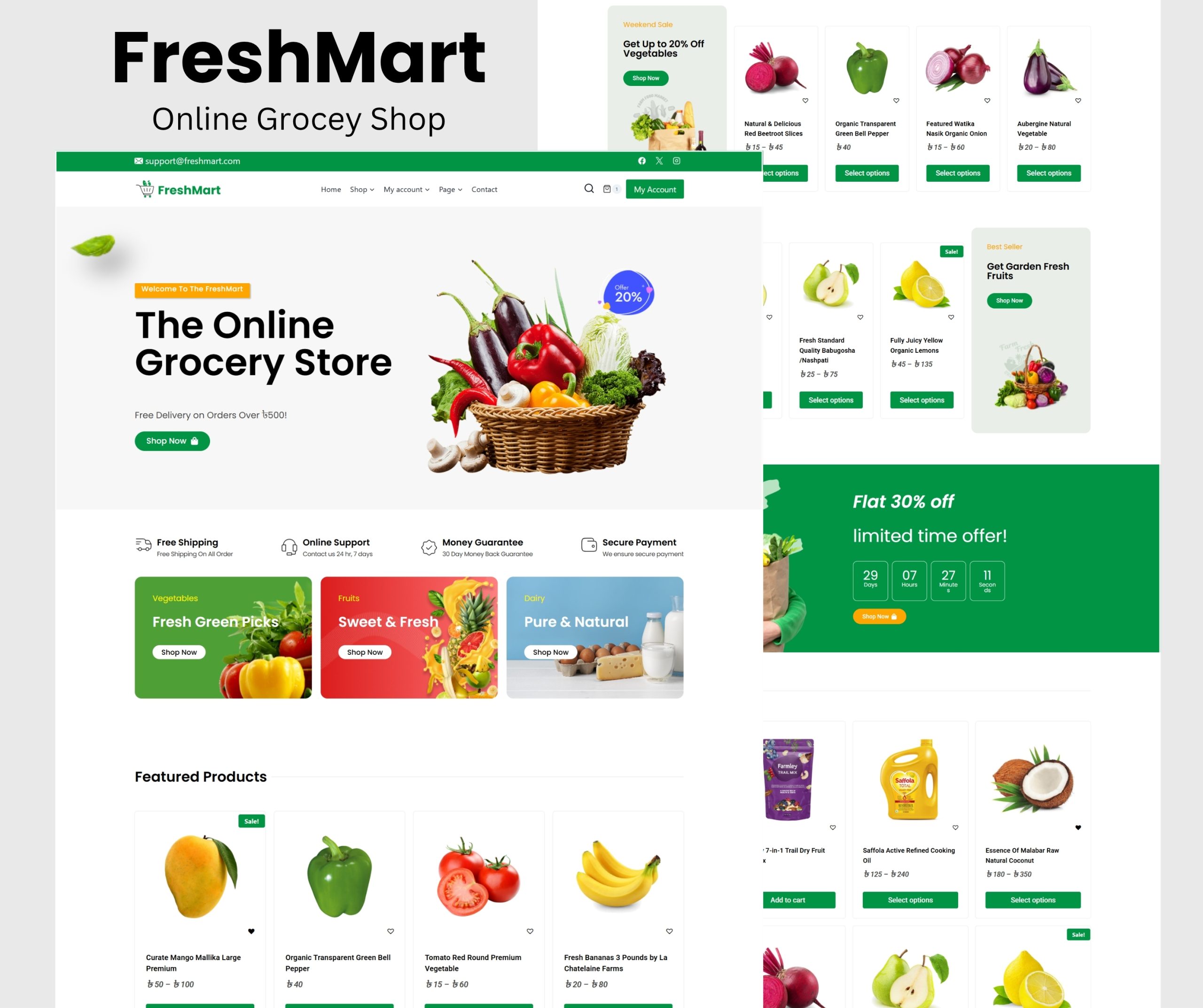 Online Grocery Shop website design